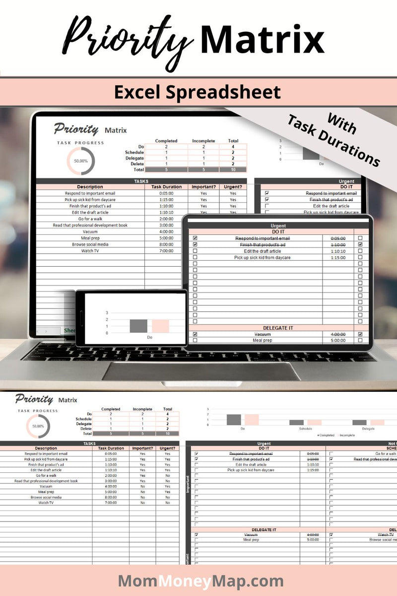 excel priority matrix template