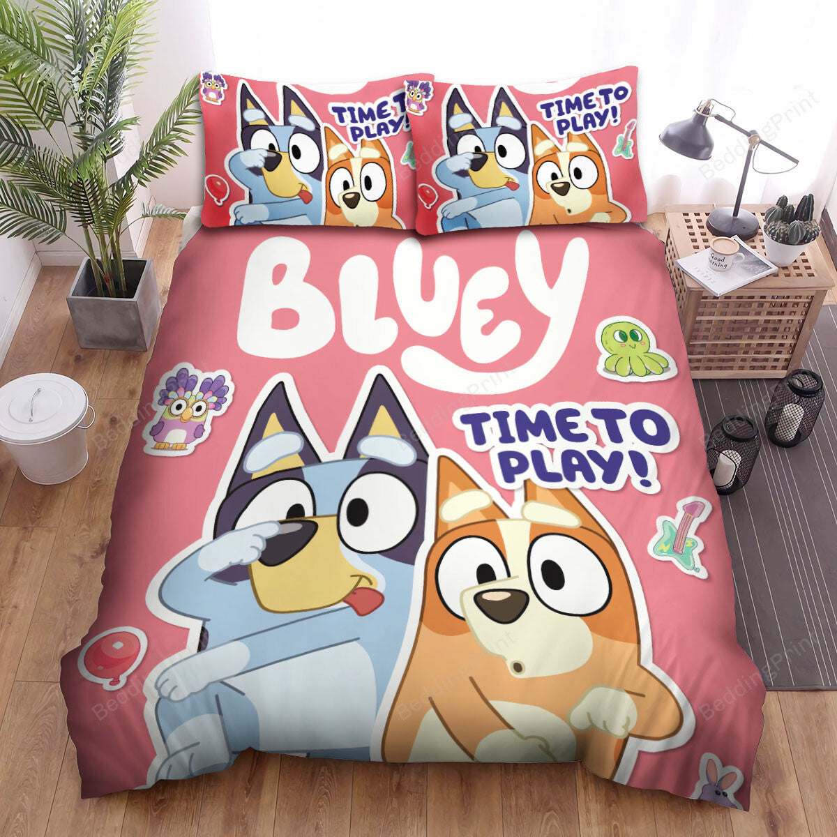 Bluey Cartoon Bluey And Bingo Bedding Sets Kohlrabis