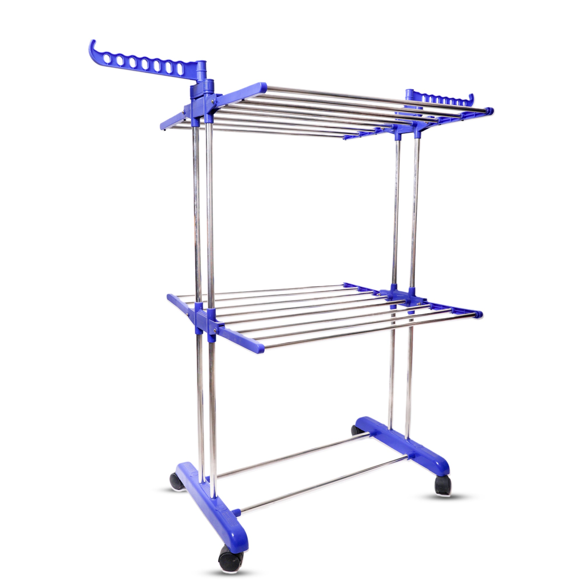 Stainless Steel Reusable Cloth Dryer Stand 3 Layer, Shape: Round