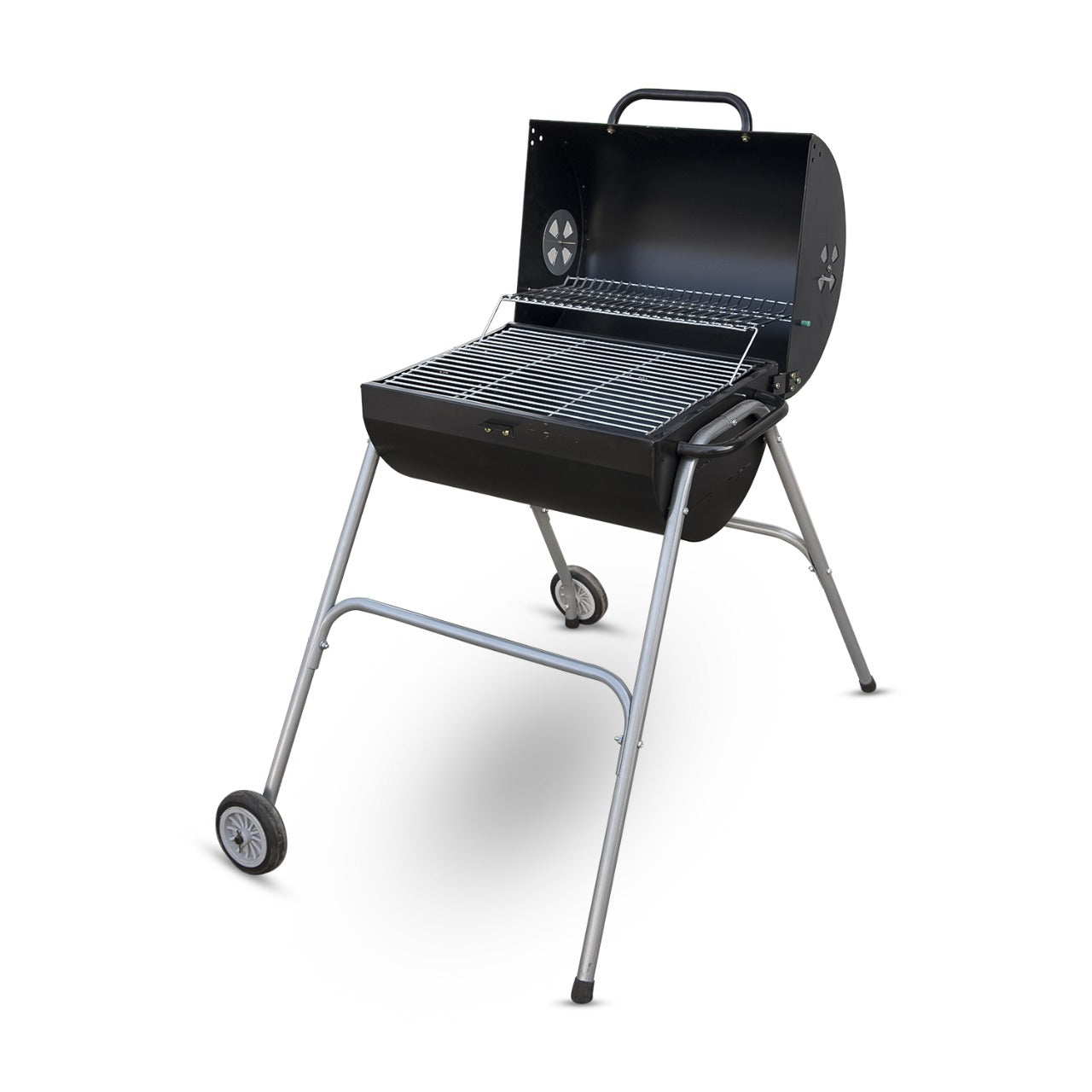 Barbecue Tabletop with Zinc Grill, Black, 31 x 21 x 14 cm, 71431.0