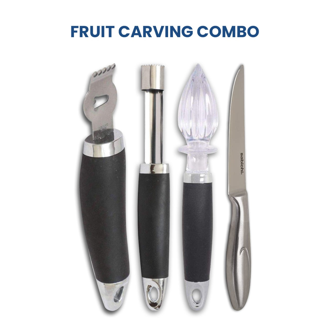 Kitcheniva Stainless Steel Fruit Peeler And Carving Tool Set of 3, 1 Set -  Kroger