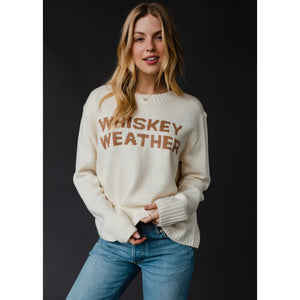 FINAL SALE - IVORY WHISKEY WEATHER SWEATER - Marshalltown | Real Deals