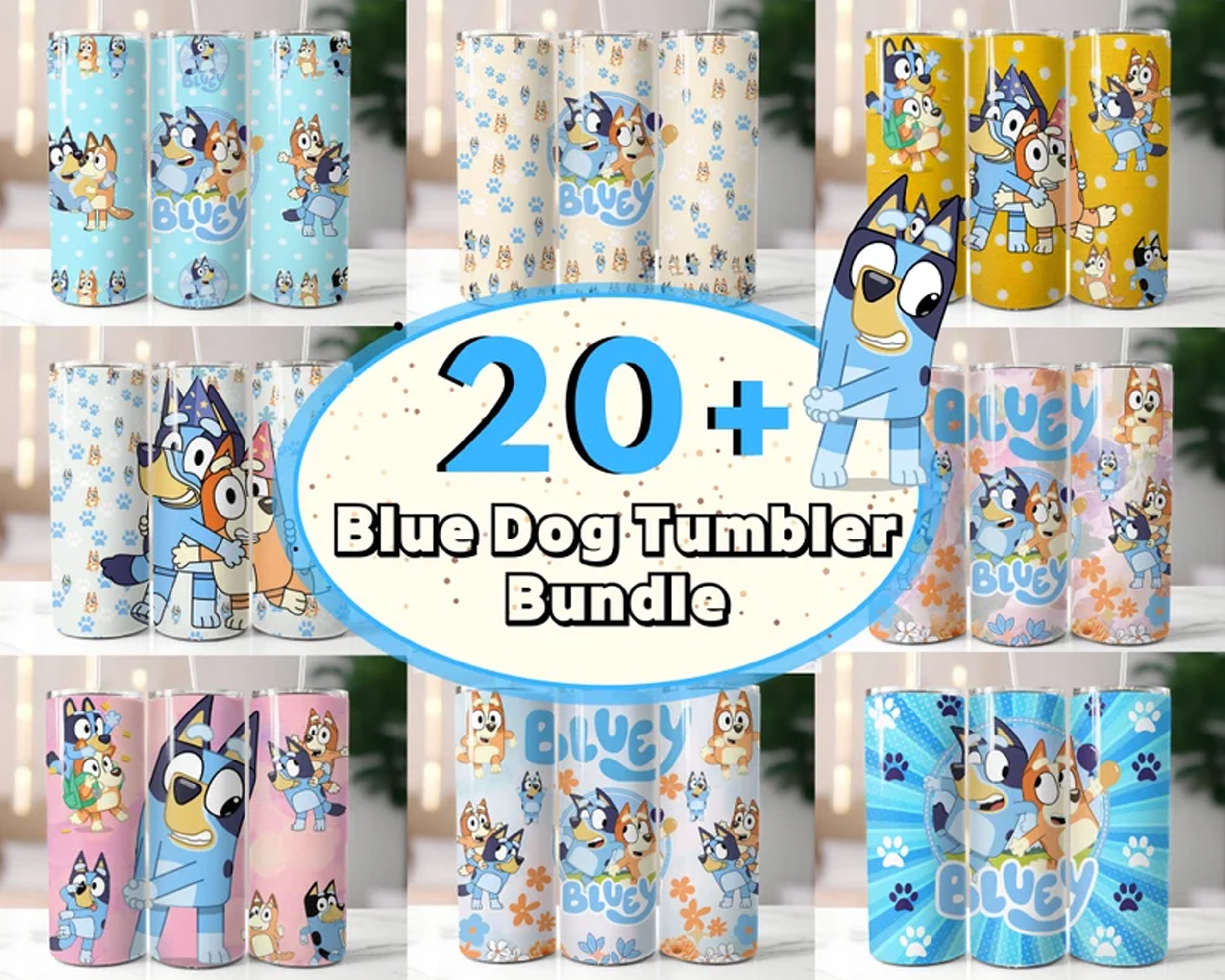 Custom Bluey Tumbler 