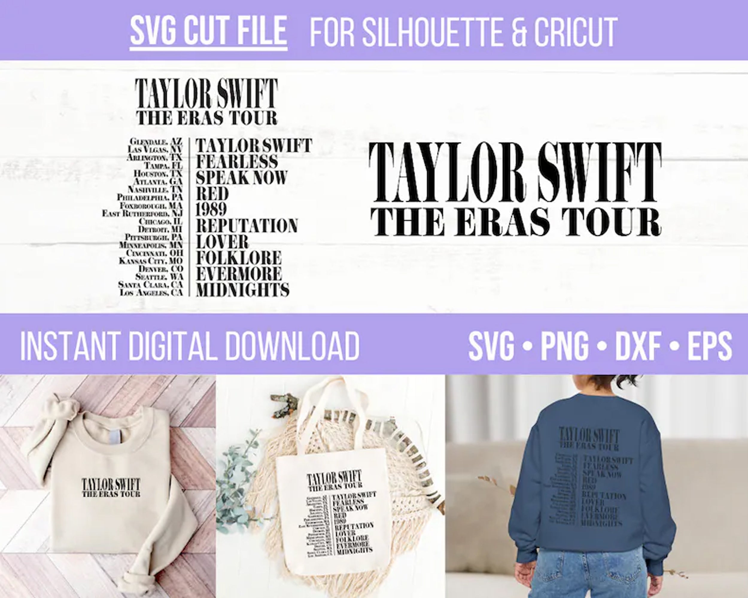 Taylor Swift Downloadable Sticker Pack the Eras Tour Sticker Bundle JPG PNG  Digital Download Tswift Merch 