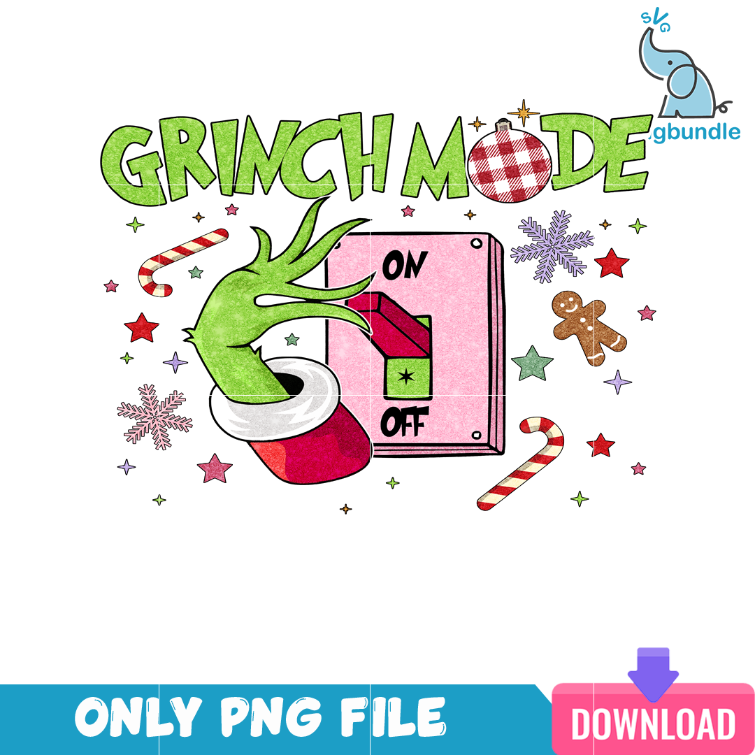 Grinchmas Mode On PNG