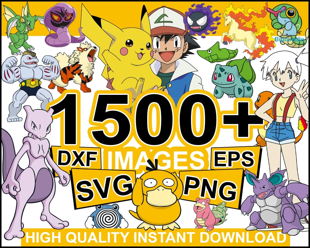 Pokemon Pikachu Birthday Numbers SVG - Gravectory