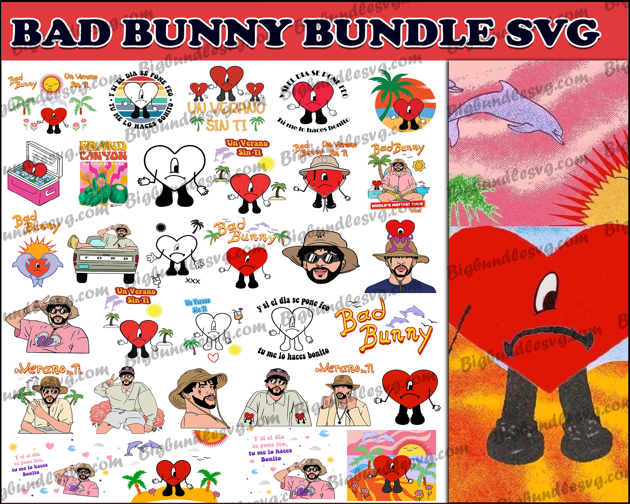 bundle bad bunny Houston Texas svg , Digital Download - Inspire Uplift