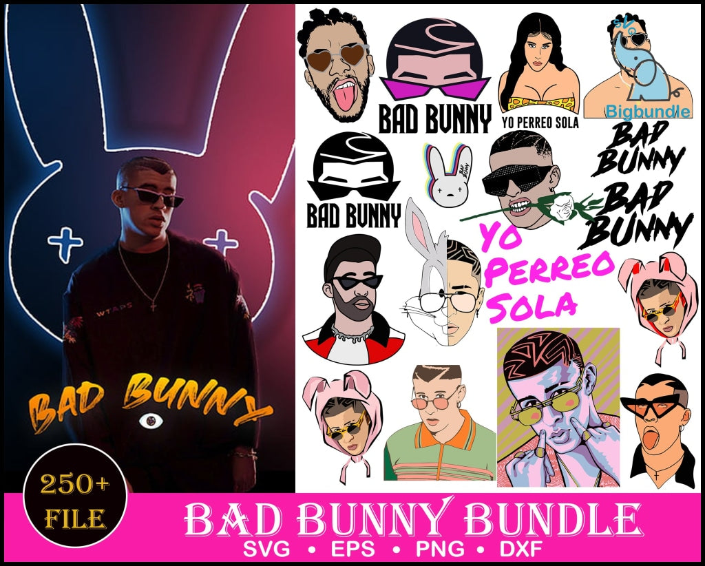 bundle bad bunny Houston Texas svg , Digital Download - Inspire Uplift