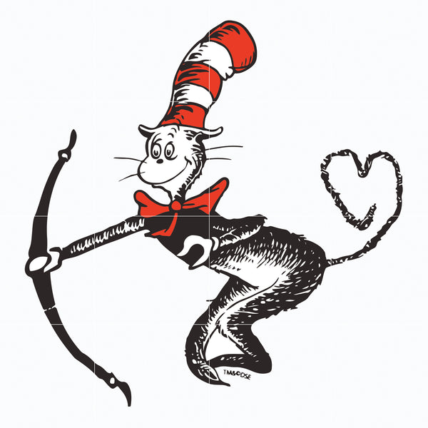 The cat in the hat by dr seuss svg, dr svg, png, dxf, eps file - Big
