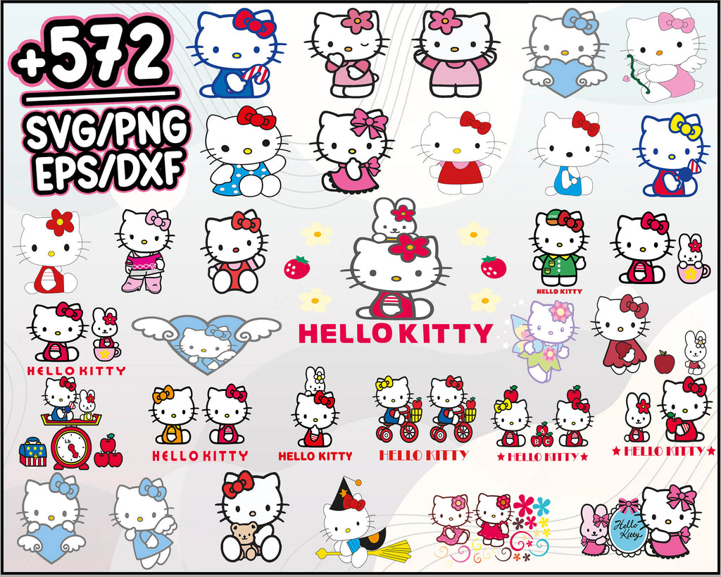 hello kitty svg bundle - Digital download 4