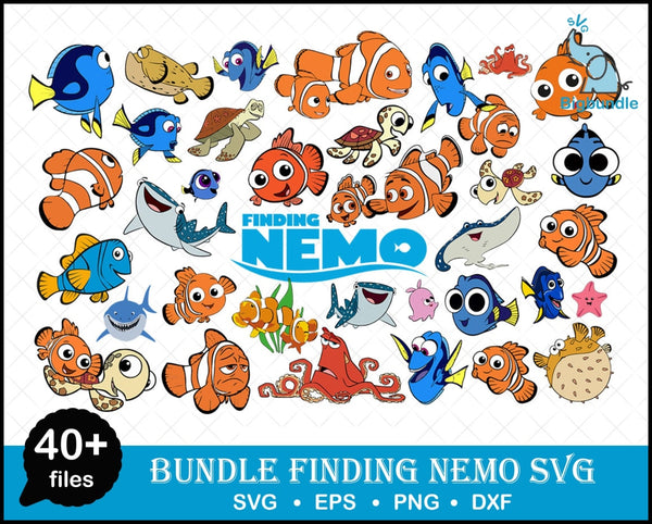 Nemo Svg, Finding Nemo Svg, Cricut Svg, Cut Files, Cricut Files, Carto ...