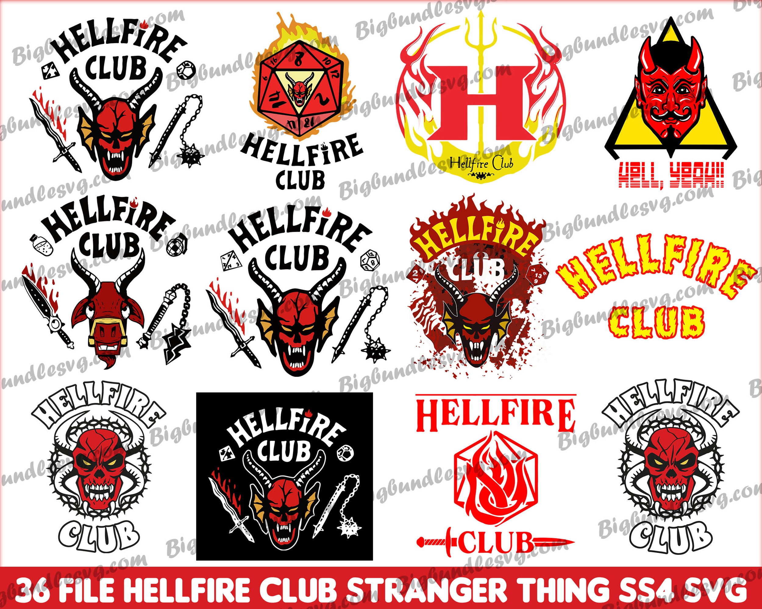 625+ Stranger Things SVG Bundle, Hellfire Club Svg, Stranger Things PN