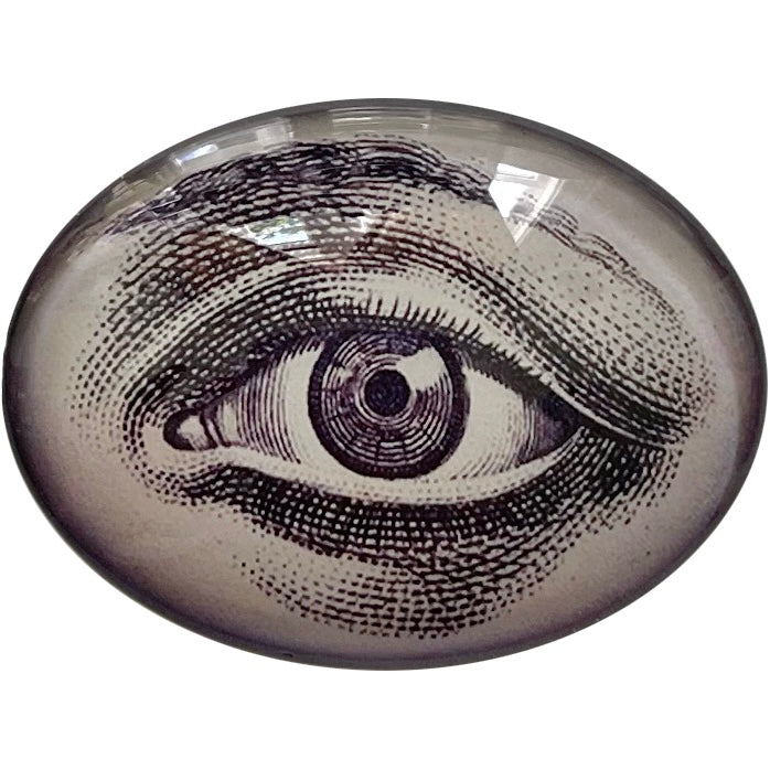 Vintage Eye Illustration Glass Cameo Cabochon – Supply Banshee