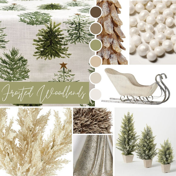 Frosted Woodlands Christmas 2022 Collection Mood Board