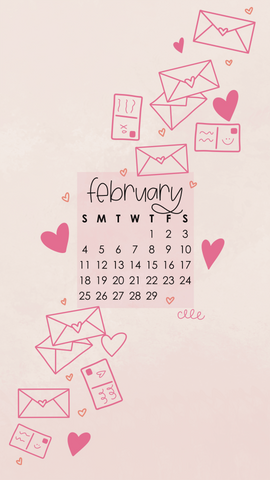 february heart valentine phone wallpapers