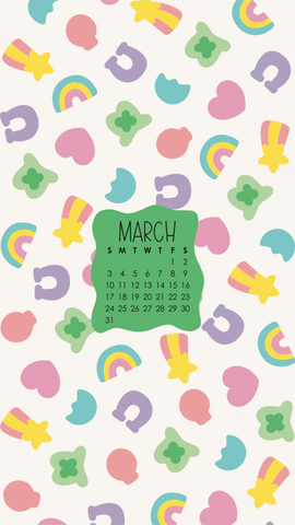 march 2024 digital wallpapers lucky charms