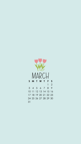 march 2024 digital wallpapers tulip calendar