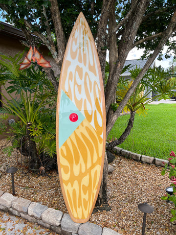 Custo surfboard sign