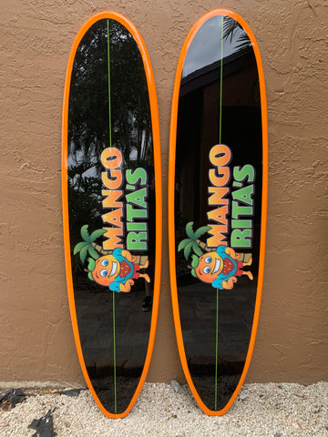 custom surfboard signs for restaurant