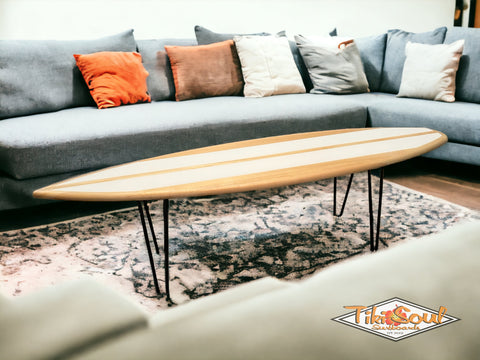 Surfboard Coffee Table for Beach House Style