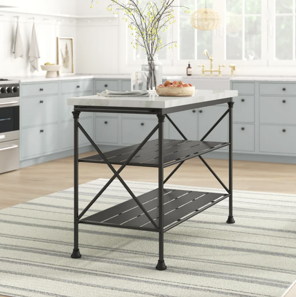 Amelia 53.25'' Wide Kitchen Island