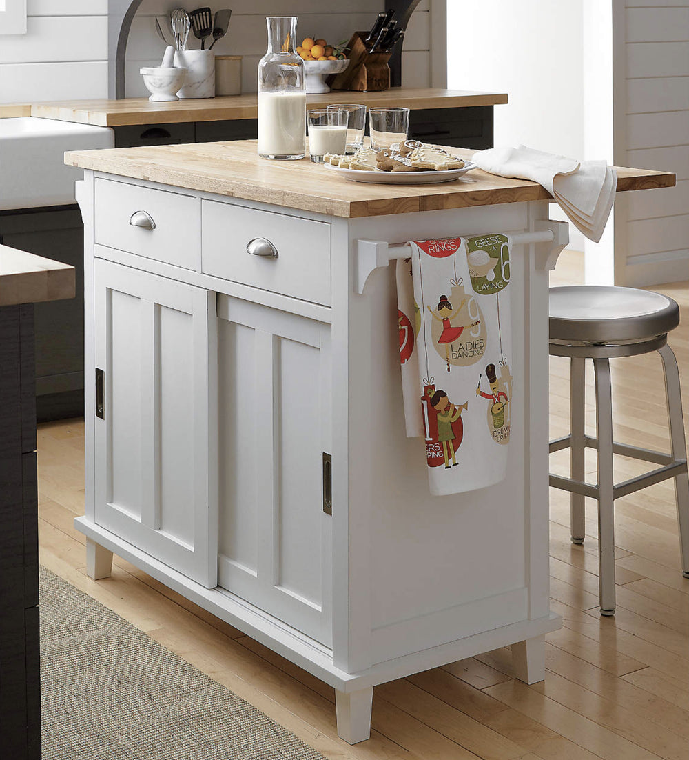 Belmont White Kitchen Island