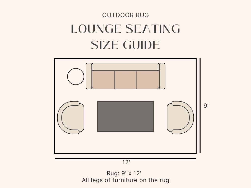 Outdoor Rug Size Guide for Medium Lounge Areas
