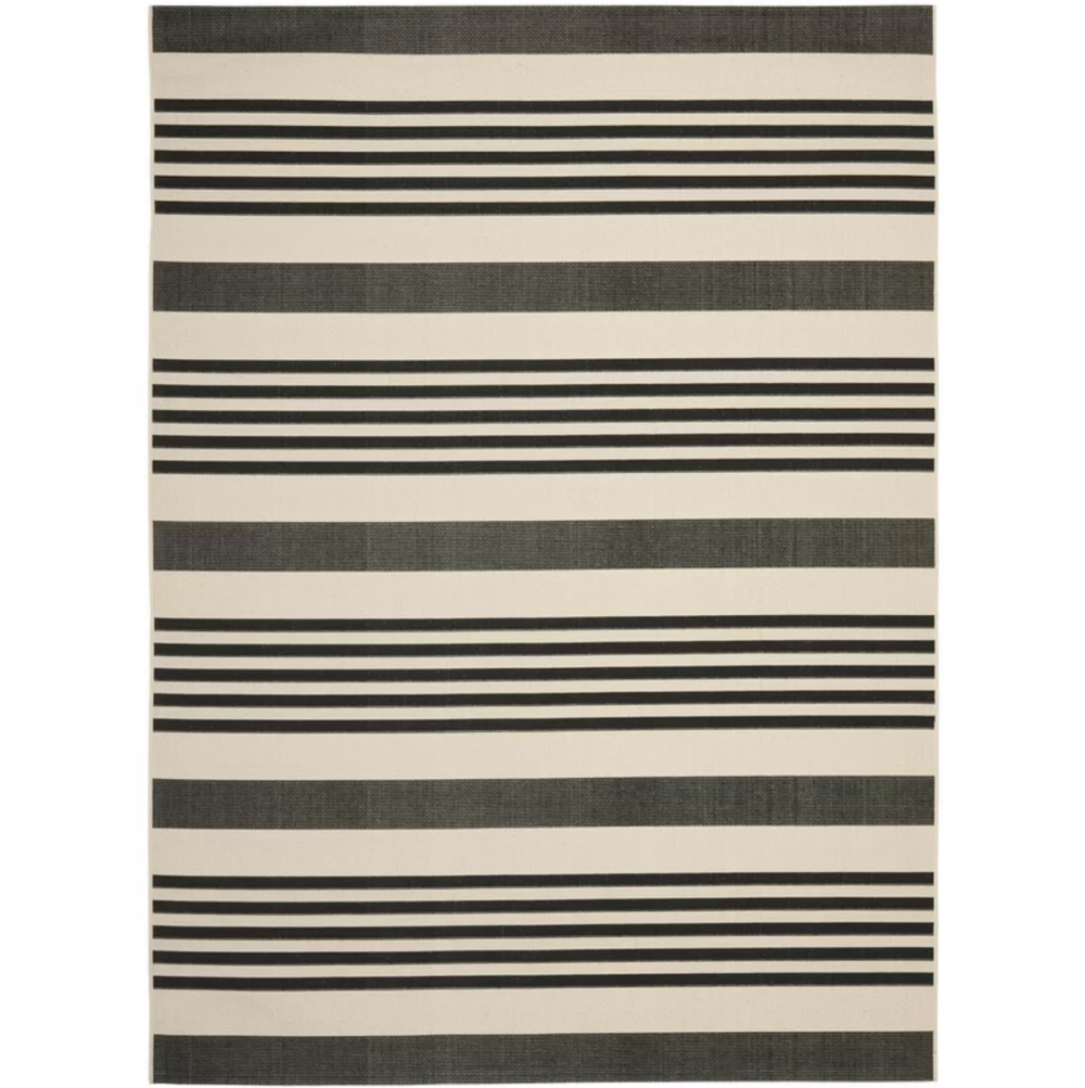 Candelo Black/Bone Indoor/Outdoor Rug