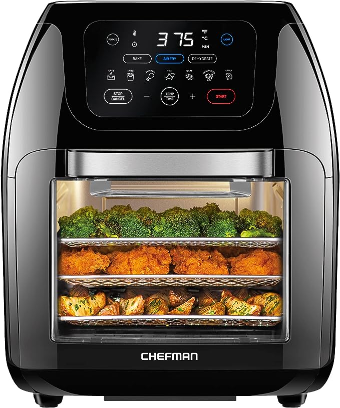 CHEFMAN Multifunctional Digital Air Fryer+ Rotisserie, Dehydrator, Convection Oven