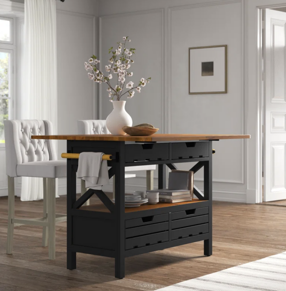 Clio Solid Wood Kitchen Island