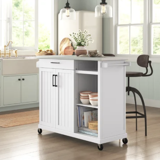 Freya Metal Kitchen Island