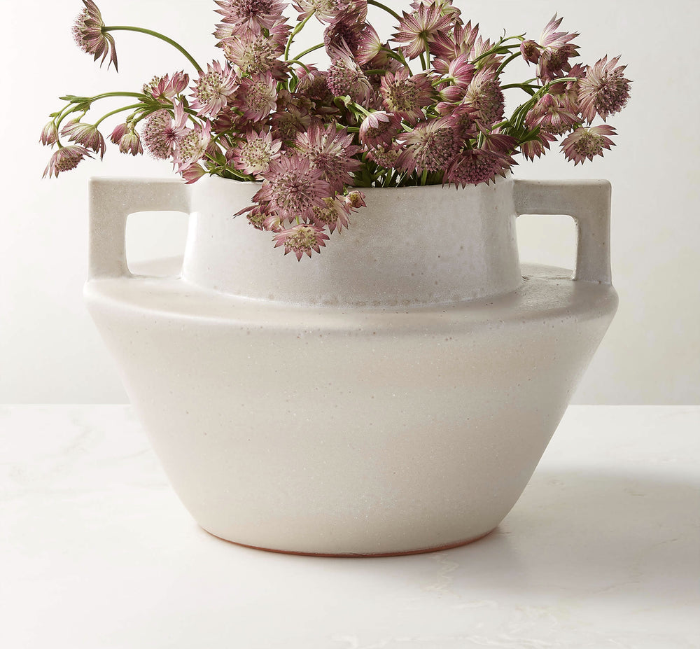 Masa White Terracotta Vase