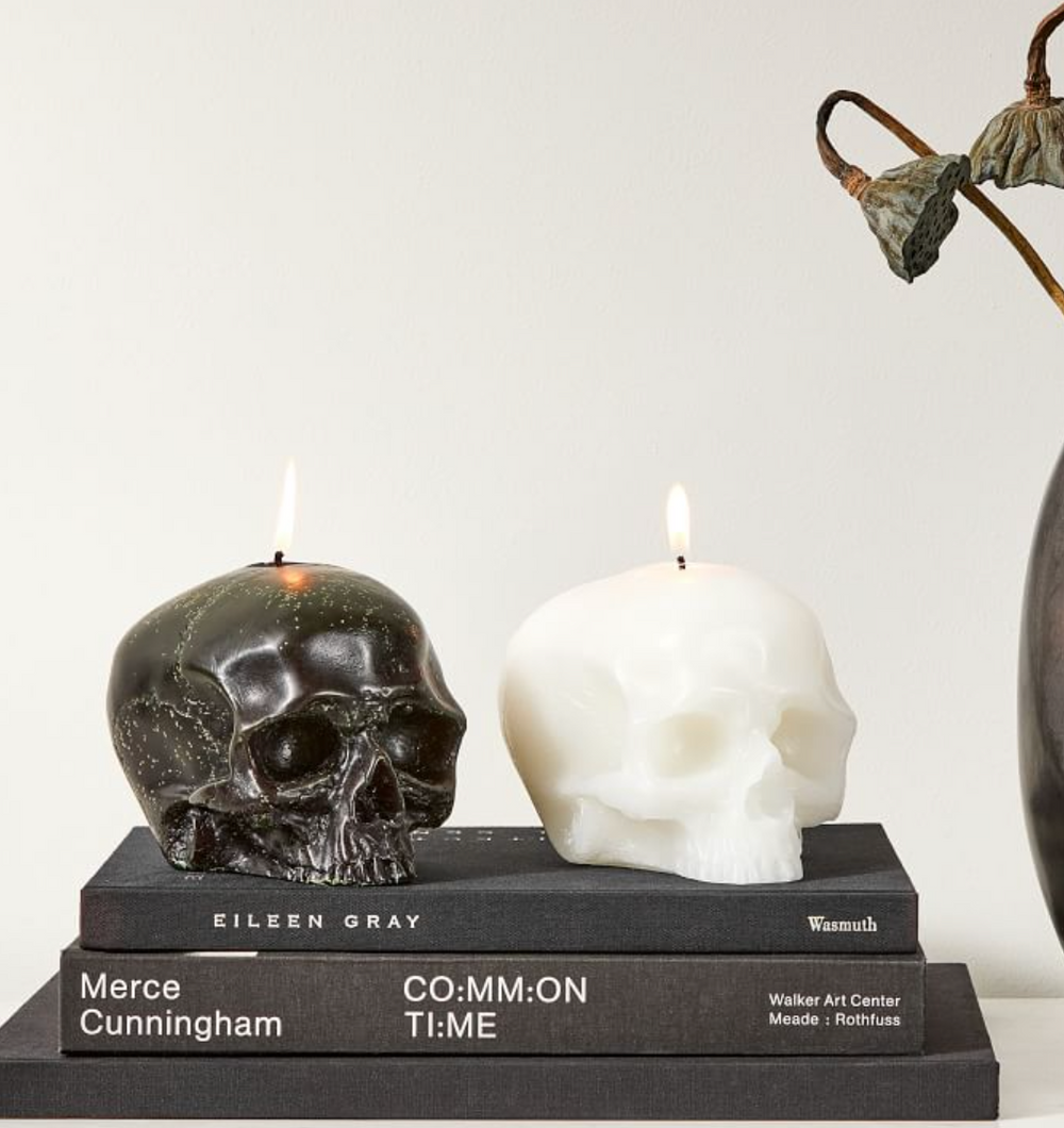 Molded Skull Candles