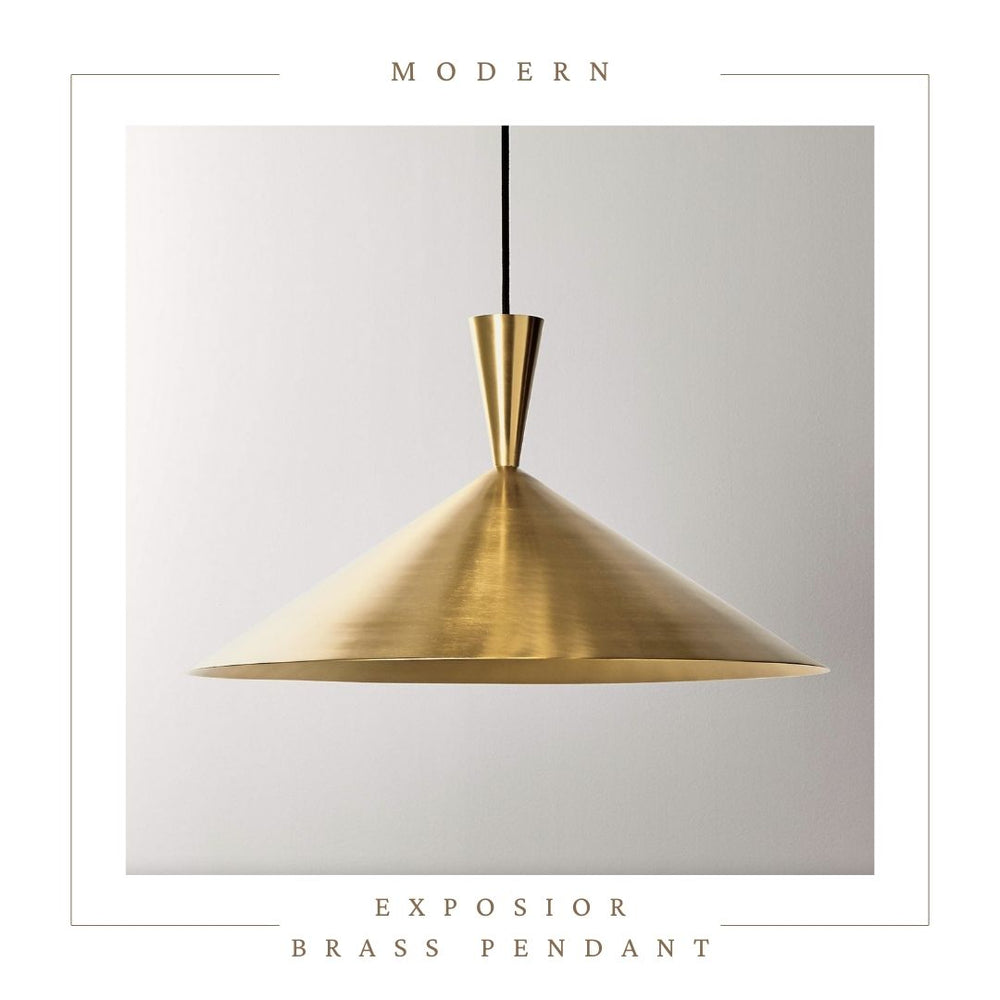 Exposior Brass Pendant Light