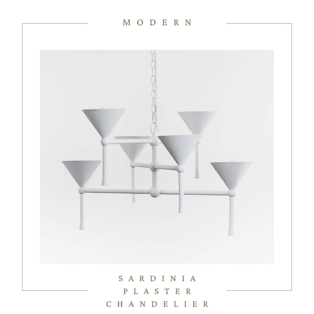 Sardinia 6-Light Plaster Chandelier