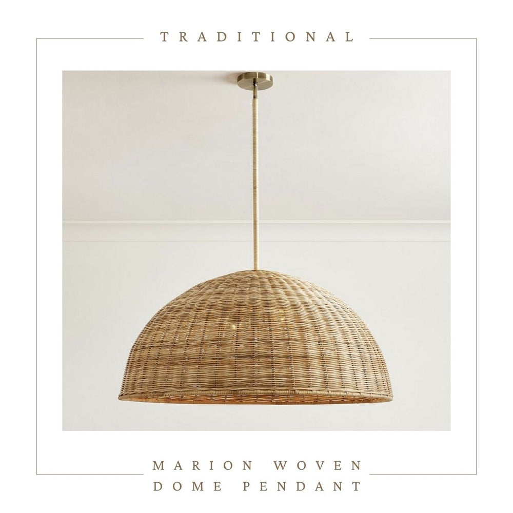 Marion Woven Dome Pendant