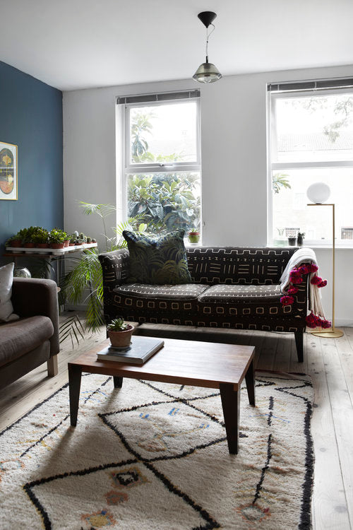 A new tribe dalston town house styling moroccan rug