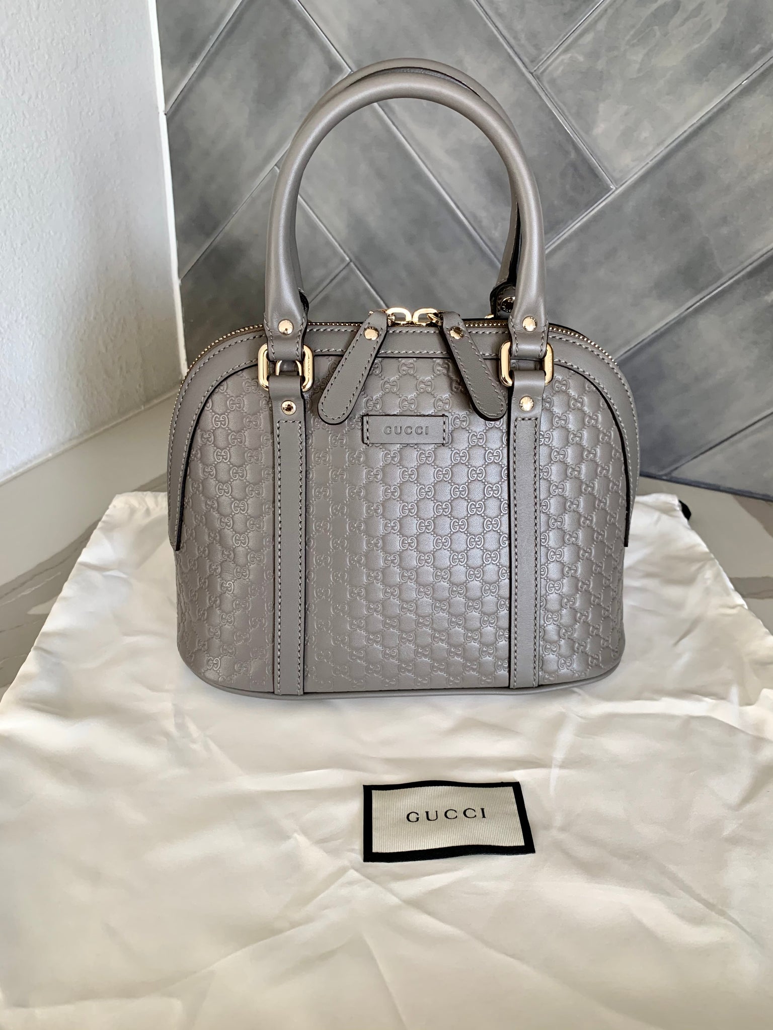 gucci gray bag