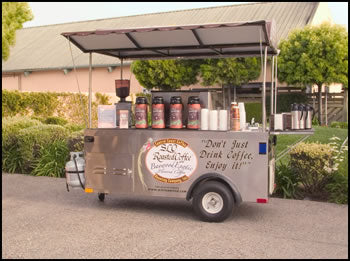SLO Roasted Espresso Cart Service - Cart Open