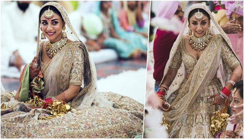 Amrita Puri in bridal kaleera