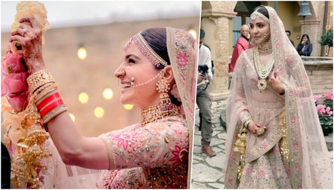 Anushka Sharma's Bridal look with Kaleera