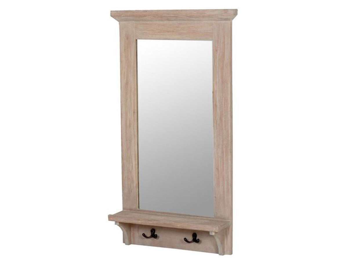 Cecilia Country Style Wooden Framed Wall Mirror Hemma Hemma