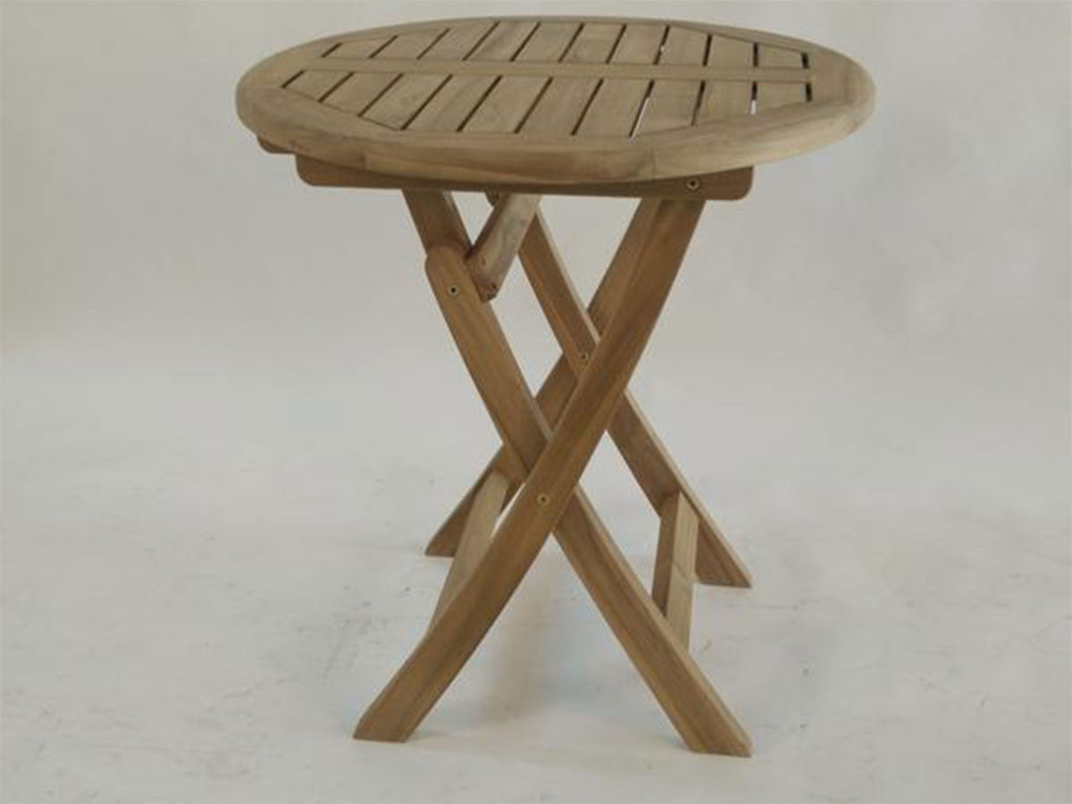 folding teak bistro table