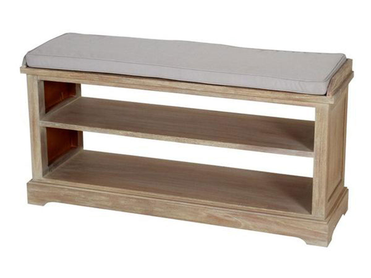 shoe bench with cushion