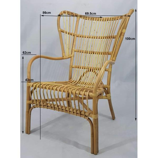 Honolulu Natural Rattan Relax Armchair Hemma Online Furniture