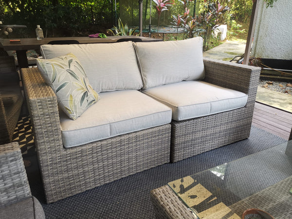 corner outdoor sofa rattan