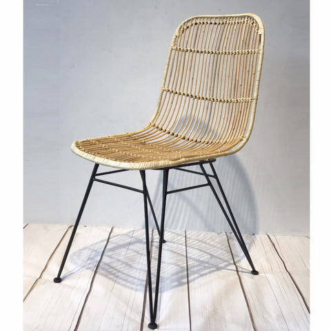 Espresso rattan dining chair. – Hemma Online Furniture Store Singapore