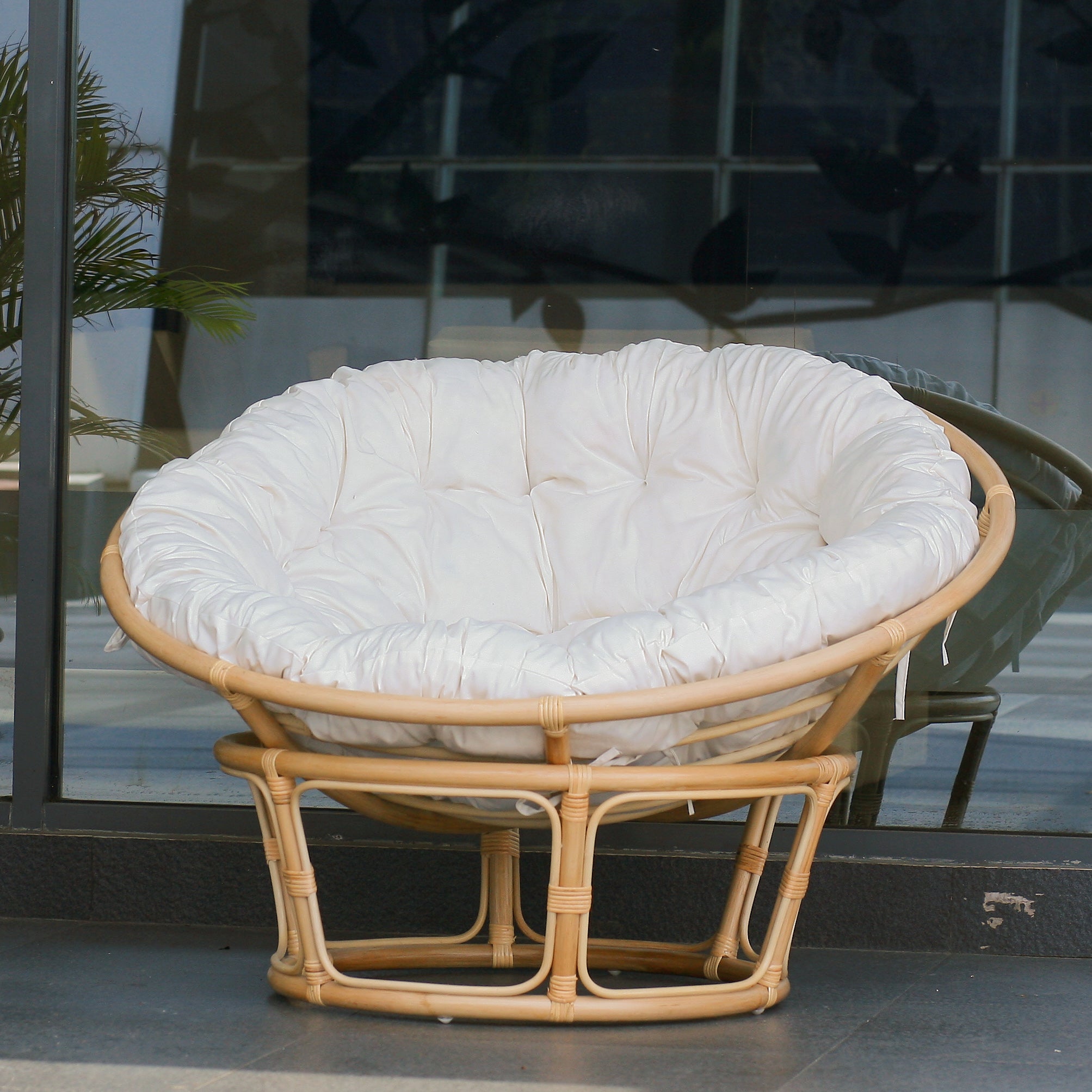 outdoor papasan ottoman