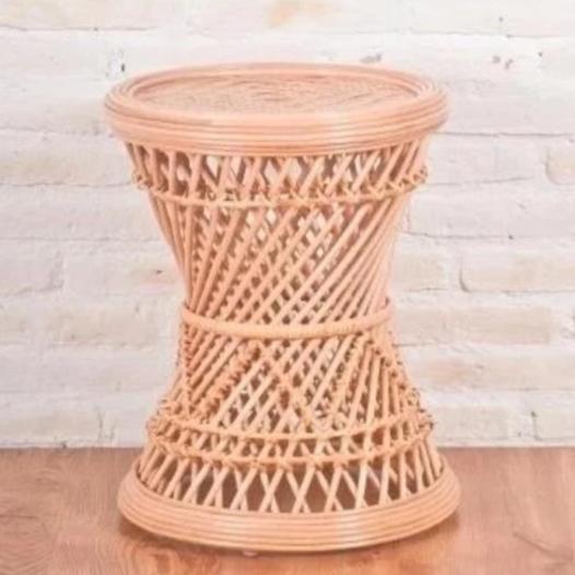 natural rattan stool