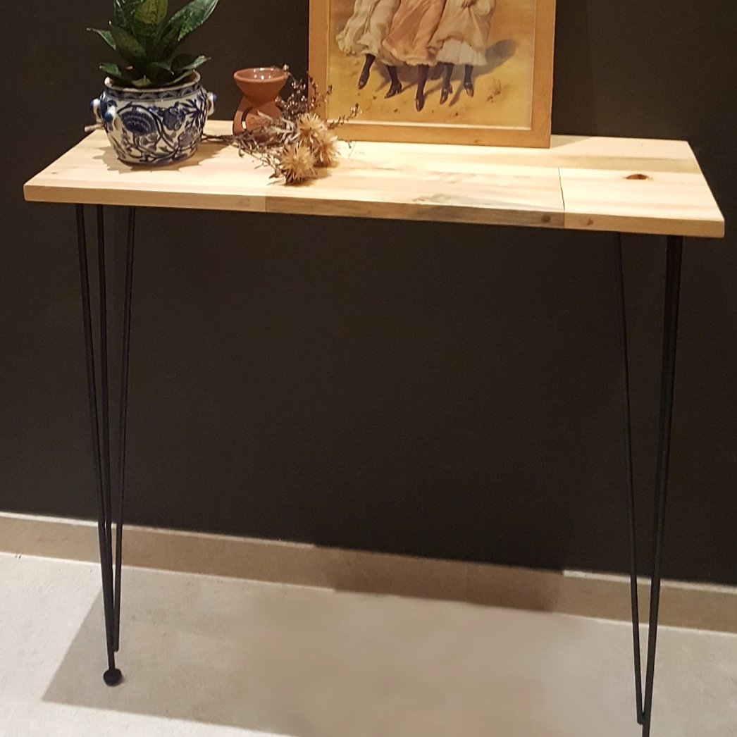 small console table wood